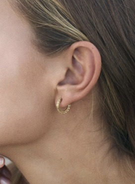 Edblad - Tinsel Thin Creoles XS Gold