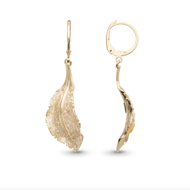 Catwalk Exclusive - Örhängen Stardust Hanging Leaf Förgyllt Silver