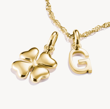 Thomas Sabo - FYRKLÖVER I 3D CONNECT GULDPLÄTERAD