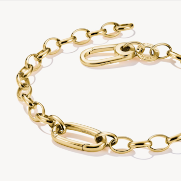 Thomas Sabo - ARMBAND MED EN CONNECT-LINK GULDPLÄTERAD