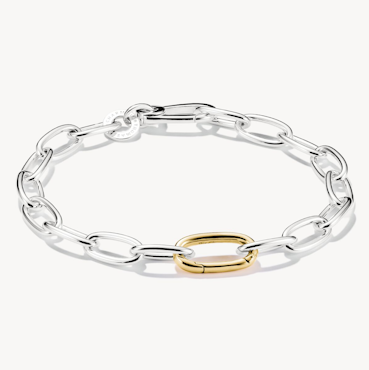Thomas Sabo - ARMBAND BICOLOR MED EN CONNECT-LINK SILVER