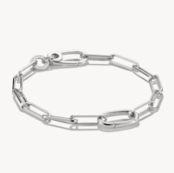 Thomas Sabo - ARMBAND PAPERCLIP MED EN CONNECT-LINK SILVER