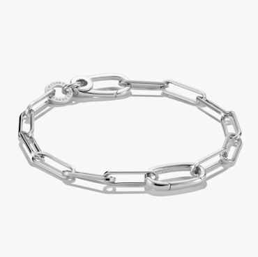 Thomas Sabo - ARMBAND PAPERCLIP MED EN CONNECT-LINK SILVER