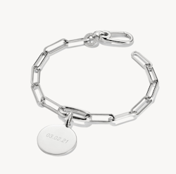 Thomas Sabo - ARMBAND PAPERCLIP MED EN CONNECT-LINK SILVER
