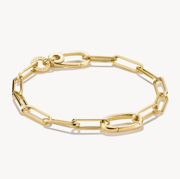 Thomas Sabo - ARMBAND PAPERCLIP MED EN CONNECT-LINK GULDPLÄTERAD