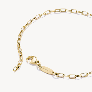 Thomas Sabo - ARMBAND PAPERCLIP GULDPLÄTERAD