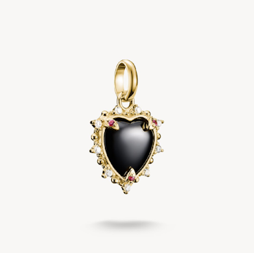 Thomas Sabo - VINTAGE-HJÄRTA SVART CONNECT GULDPLÄTERAD
