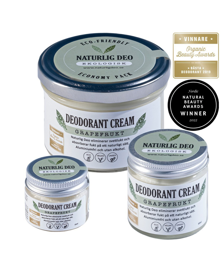 Naturlig Deo- Ekologisk deodorant cream Grapefrukt