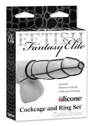 FF Elite Cockcage Ring Set Svart