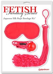Japanese Silk Rope Bondage kit - Red