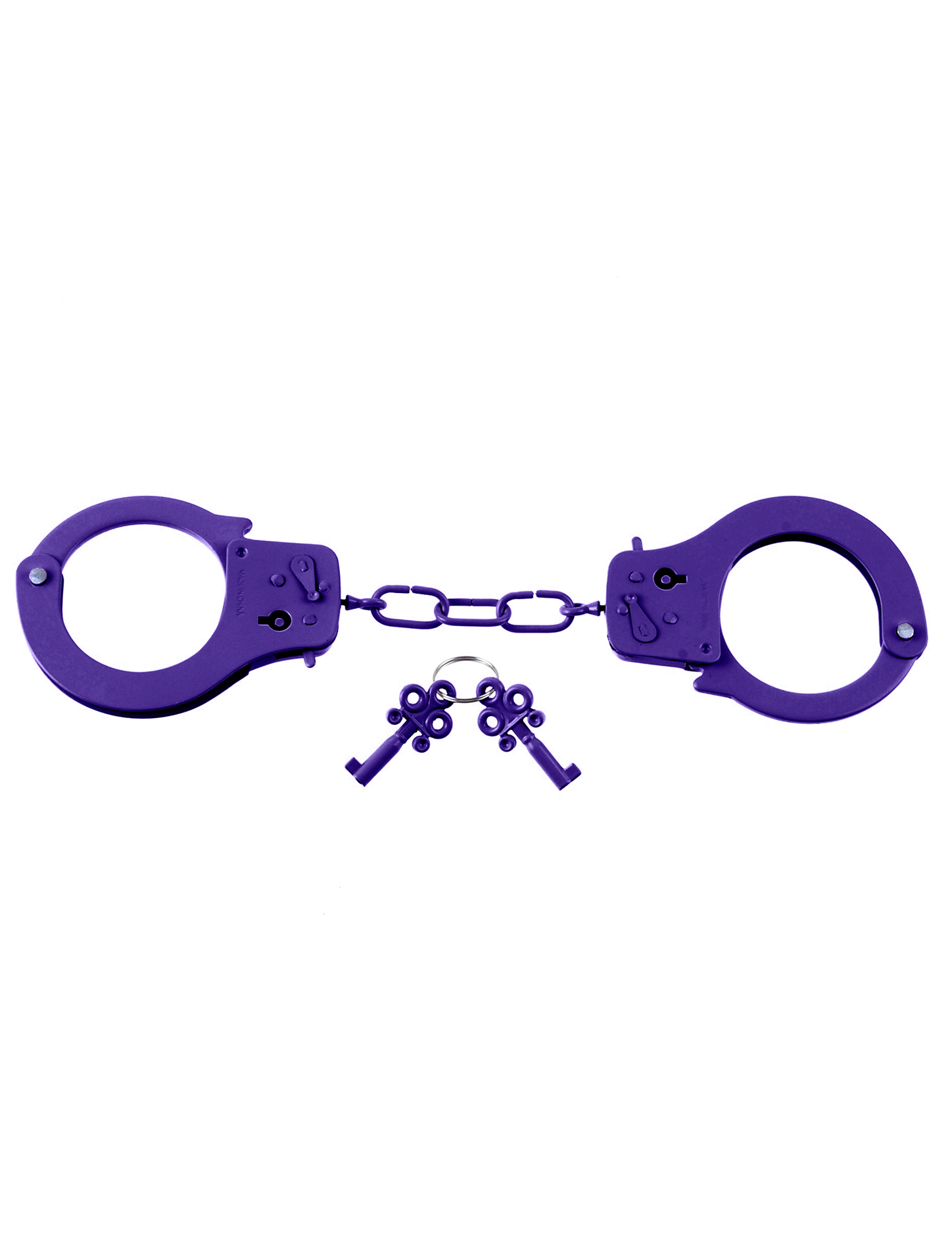 Designer Metal Handcuffs - Purple