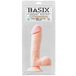 Basix Rubber Dong with Suction Cup