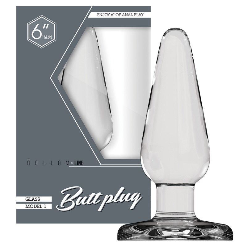 Buttplug - Glass 6 Inch