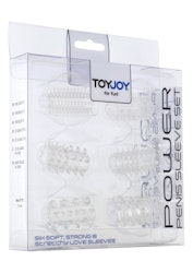Toy Joy Power Penis Sleeve Set - Clear