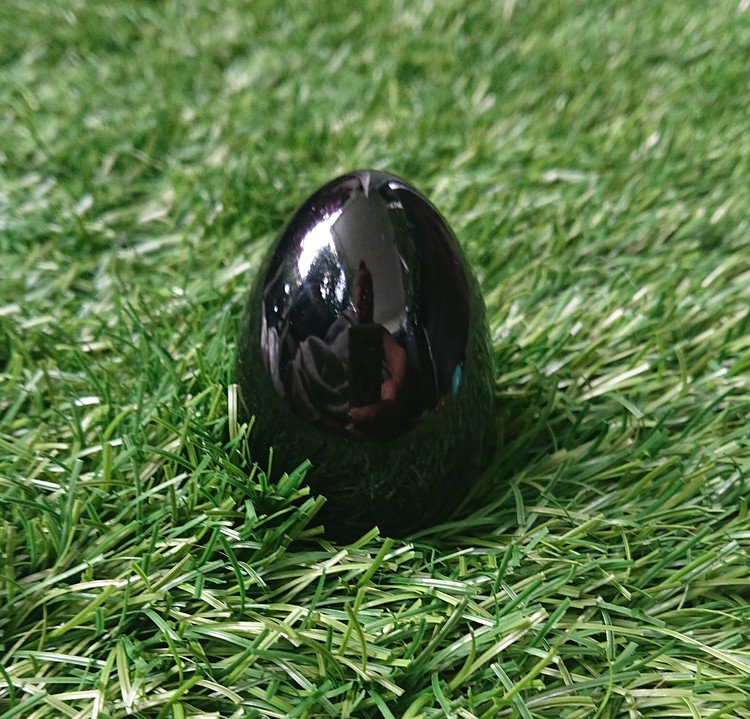 Yoniägg av Obsidian 45x30x30mm (med hål)