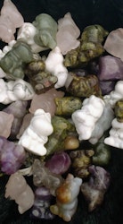 Flodhästar av olika kristaller
