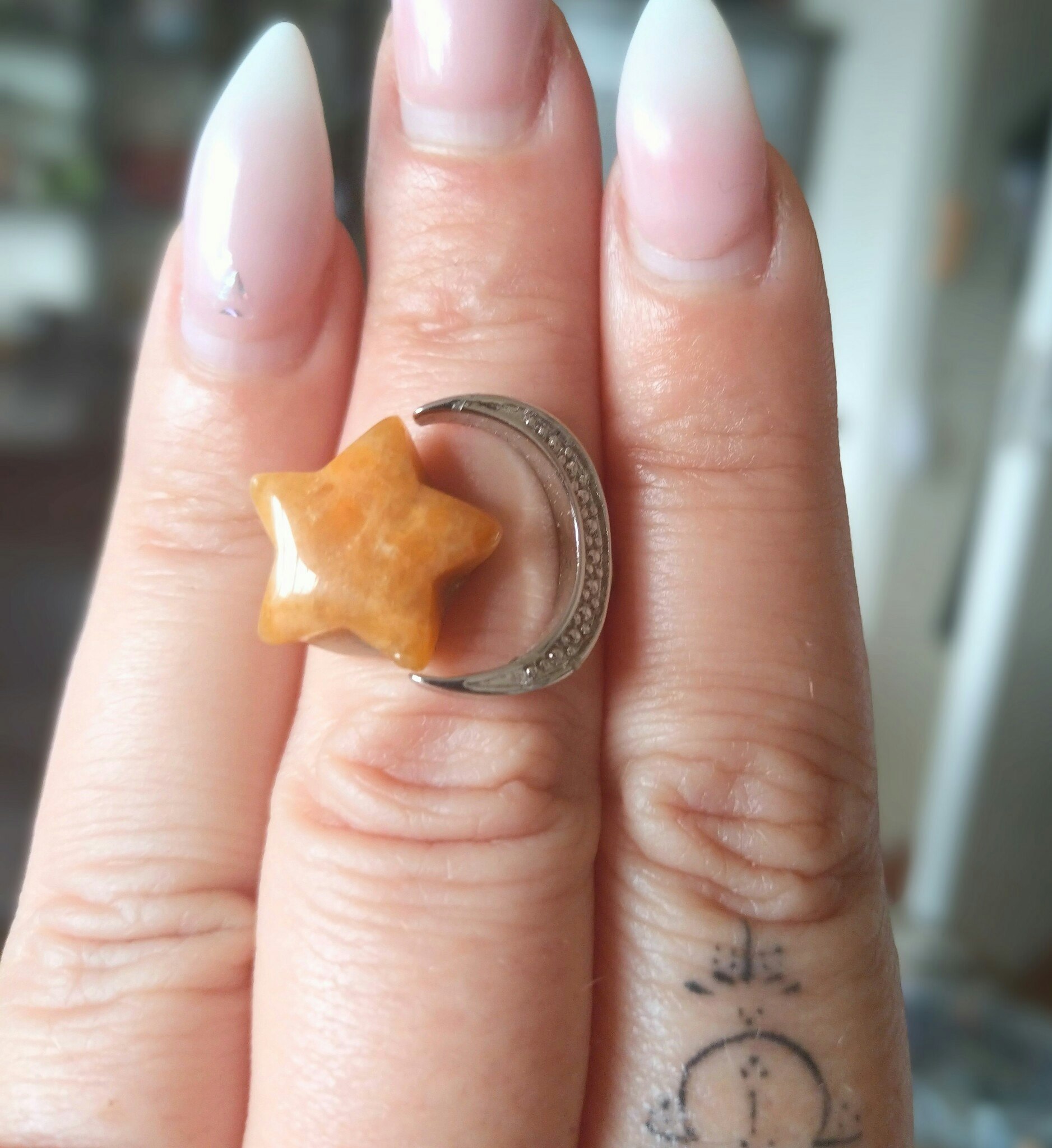 Moon Magic ring med stjärnformad Golden Healer