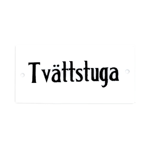 REA! Skylt 'Tvättstuga'