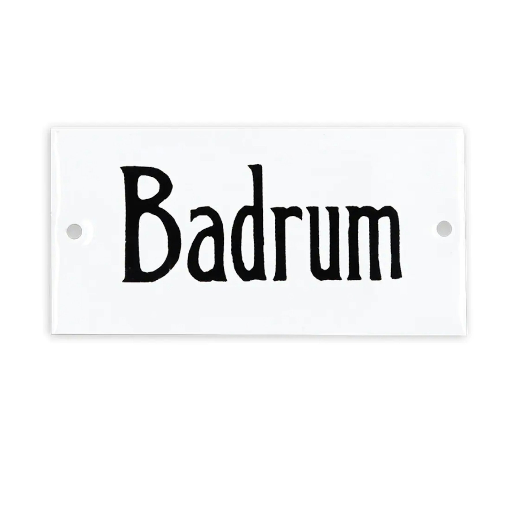 REA! Skylt 'Badrum'