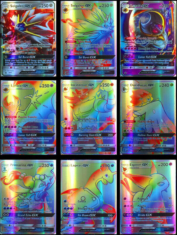 100 st Pokemon Kort (59 EX + 20 GX + 20 Mega + 1  Energy)