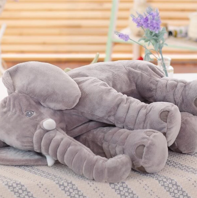 Stor Elefant Kramdjur Gosedjur XL Plush Elephant Doll Sova Kudde Stuffed  Baby - 60 cm - | Fynd24