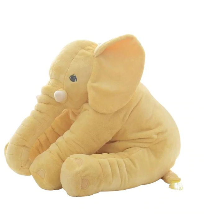 Stor Elefant Kramdjur Gosedjur XL Plush Elephant Doll Sova Kudde  Stuffed Baby - 60 cm