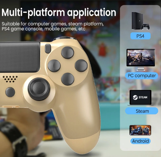 PS4 DoubleShock Handkontroll för Playstation 4/PC - Trådad