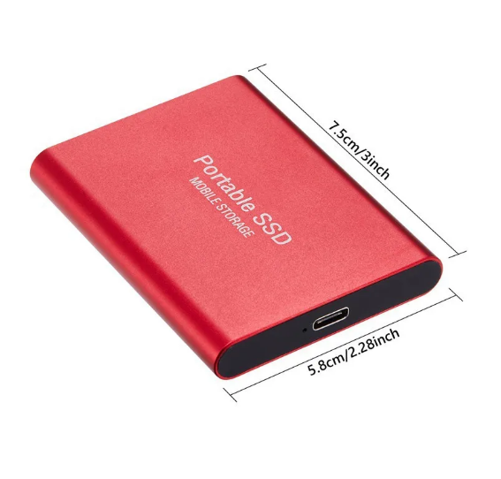 SSD 4TB USB/Typ-C-gränssnitt med hög kapacitet Mobile Mini hårddisk Extern hårddisk För datorer/smarttelefoner