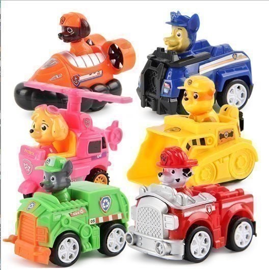 6 st Paw Patrol Deluxe Set Leksak Figurer