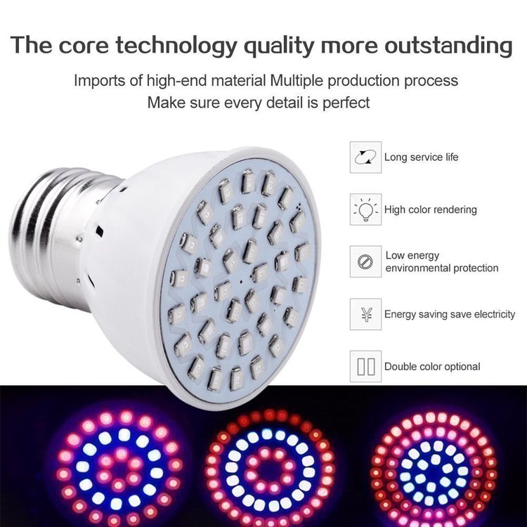 LED Växtlampa med Nasa Teknologi E27