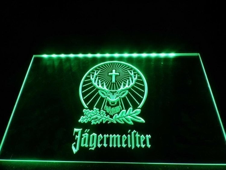 JÄGERMEISTER NEON LJUS PUB LIGHT SKYLT SIGN NR