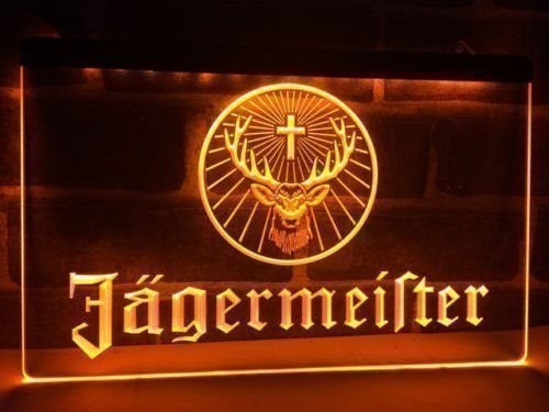 JÄGERMEISTER NEON LJUS PUB LIGHT SKYLT SIGN NR