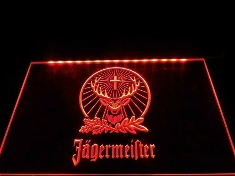 JÄGERMEISTER NEON LJUS PUB LIGHT SKYLT SIGN NR