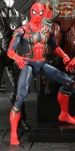 6 st Marvel Action Figurer Spiderman Iron Man Captain America Hulk mm  Deluxe 2019