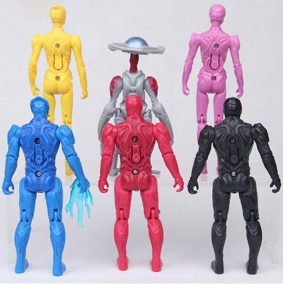 Power Rangers Leksak Deluxe Action Figurer LED