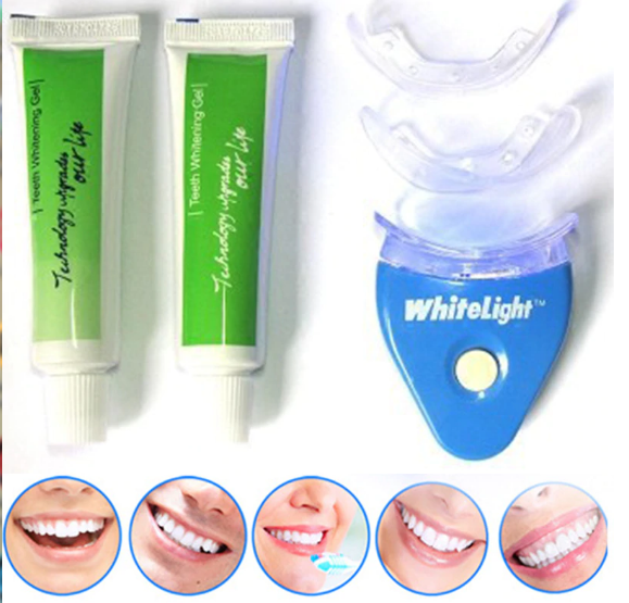Tandblekning Teeth Whitening Kit med LED för Vitare Tänder 2022