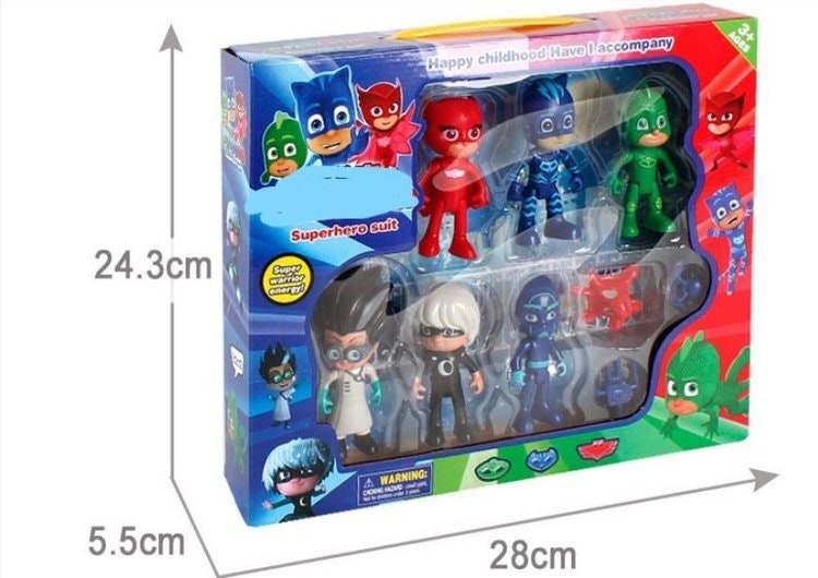 Pj Masks Pyjamashjältarna Figurer Leksaker Deluxe + Box