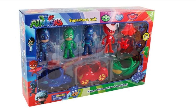 Pj Masks Pyjamashjältarna Deluxe Set + Bilar