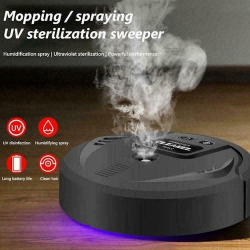 Smart automatisk robotdammsugare UV Desinfektion Moppning