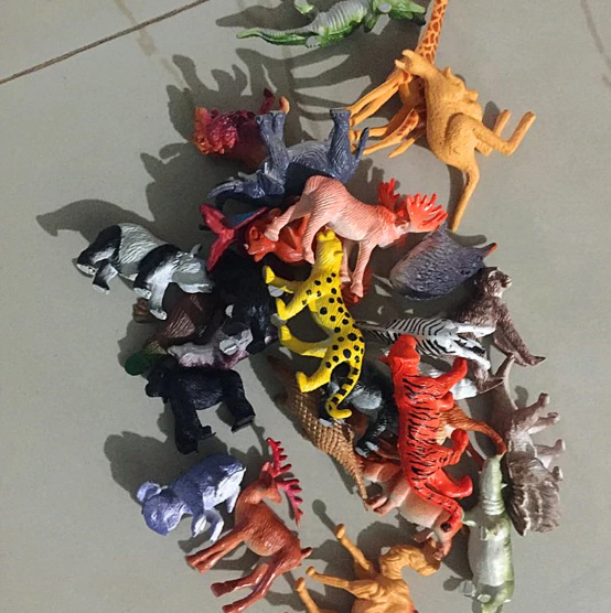 52 st exotiska Zoo djur figurer