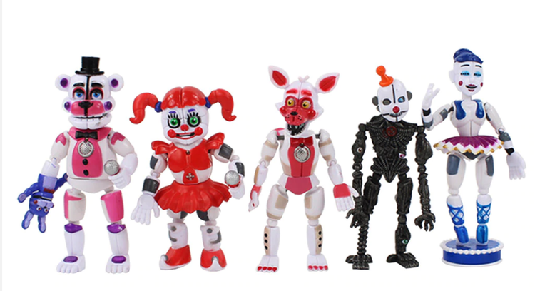 5-Pack Five Nights At Freddy's Figurer Deluxe Set