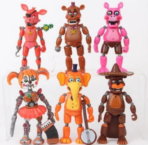 6-Pack Five Nights At Freddy's Figurer Deluxe Set
