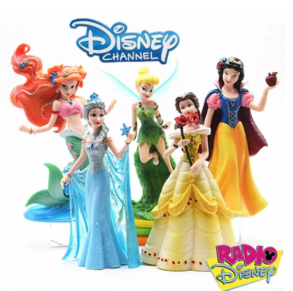 5-Pack Disney Princess Deluxe Figurer Frozen Elsa Anna Mermaid Cinderella Flower Fairy
