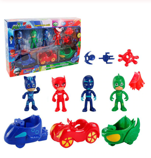 Pj Masks Pyjamashjältarna Deluxe Set + Bilar