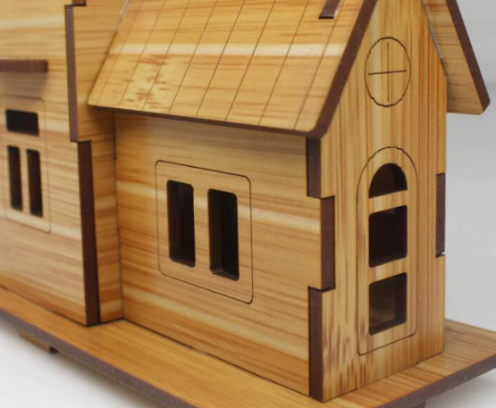 Bygg själva - 3D Trähus Pussel Puzzle Wooden DIY