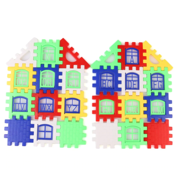 24 st Bygg Block Pussel Barn 3D Puzzle