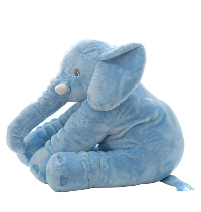 Stor Elefant Kramdjur Gosedjur L Plush Elephant Doll Sova Kudde  Stuffed Baby - 40 cm