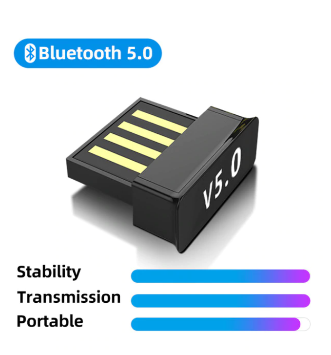 USB-adapter med Bluetooth 5.0 Transmitter Musik PC Tangentbord Skrivare Smartphone