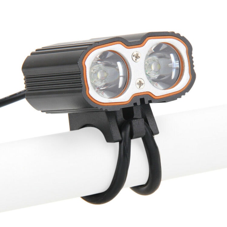 Vattentålig Framlamp 6000LM 2x CREE XM-L T6 USB LED Cykellampa