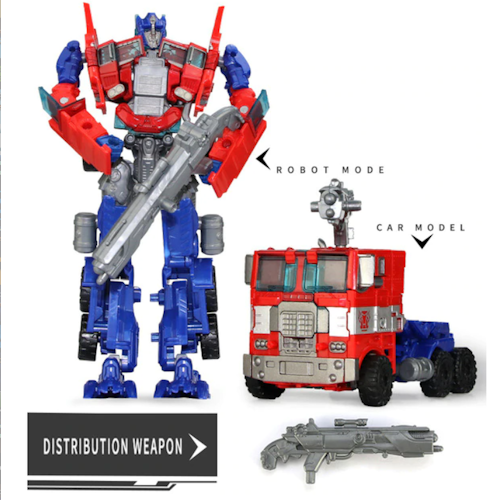 Transformers Figurer Optimus Prime Bubble Tank Police Robot